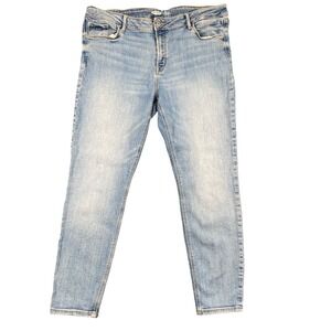 Old Navy Rockstar Super Skinny Jeans Womens Light Wash Mid Rise Denim Blue 195